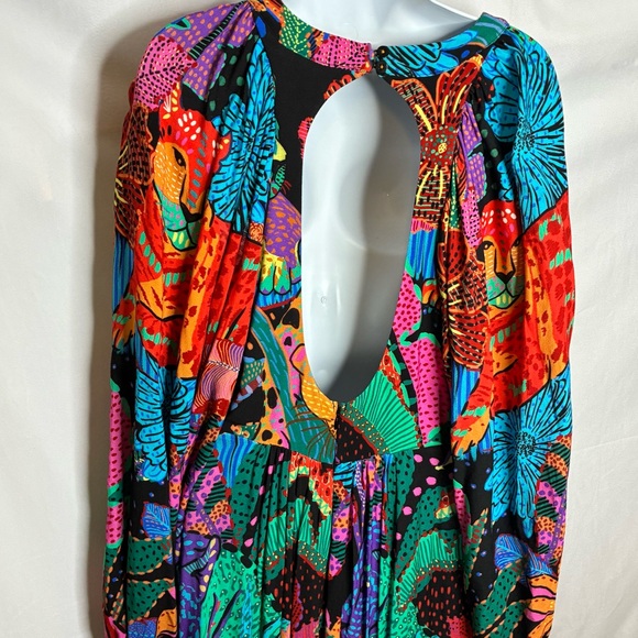 EUC Farm Rio Colorful Print Maxi Dress - Picture 4 of 7